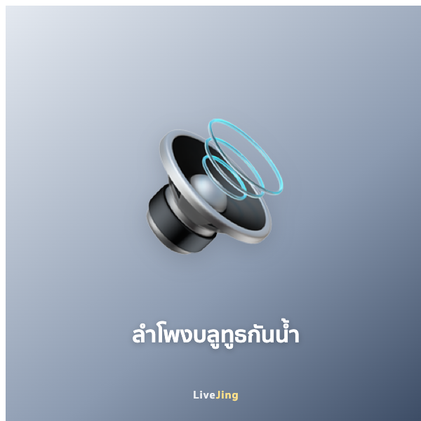 ลำโพงบลูทูธกันน้ำ