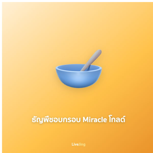 ธัญพืชอบกรอบ Miracle โกลด์