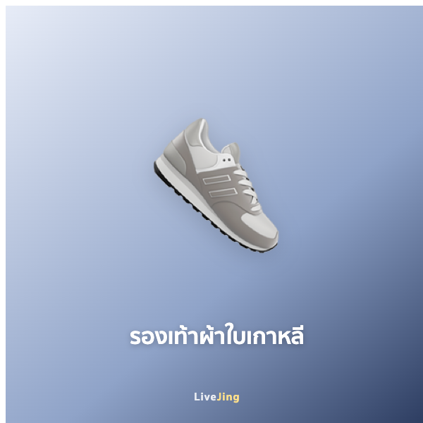 รองเท้าผ้าใบเกาหลี