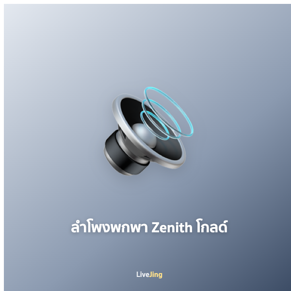 ลำโพงพกพา Zenith โกลด์